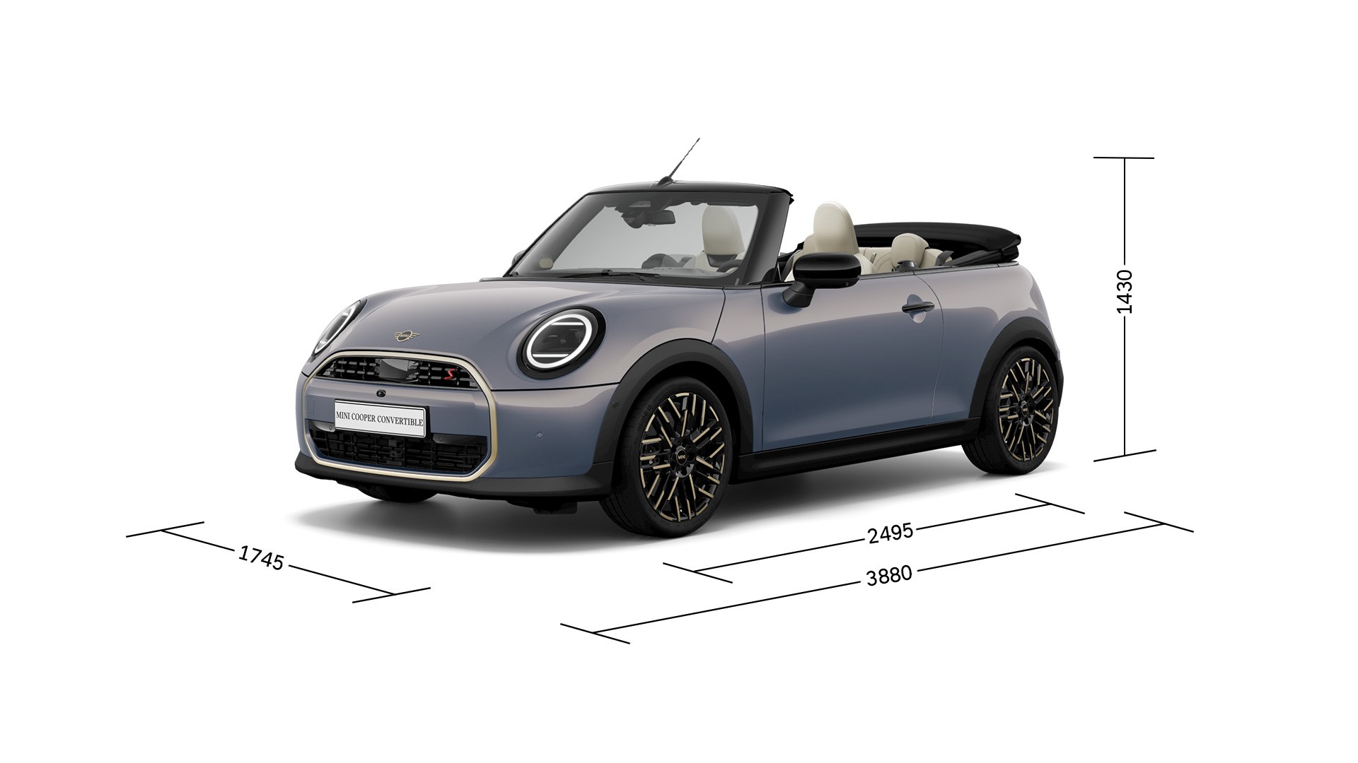 MINI Cooper 컨버터블 - 치수 - 소개 이미지